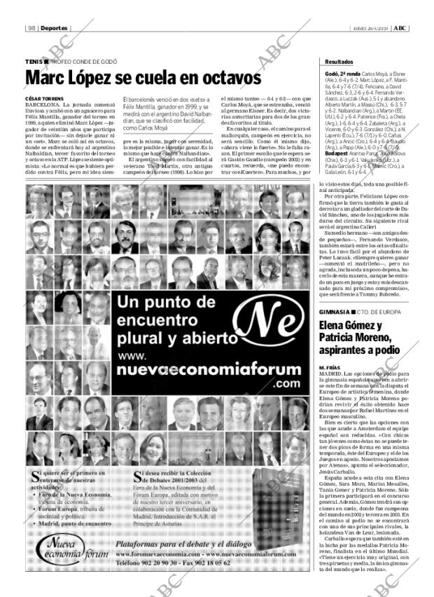 ABC MADRID 29-04-2004 página 98