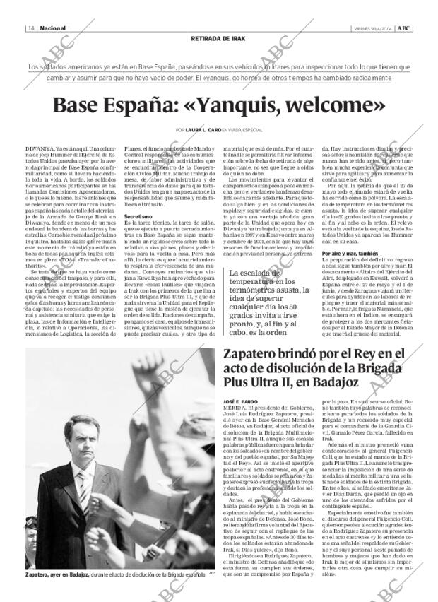 ABC MADRID 30-04-2004 página 14