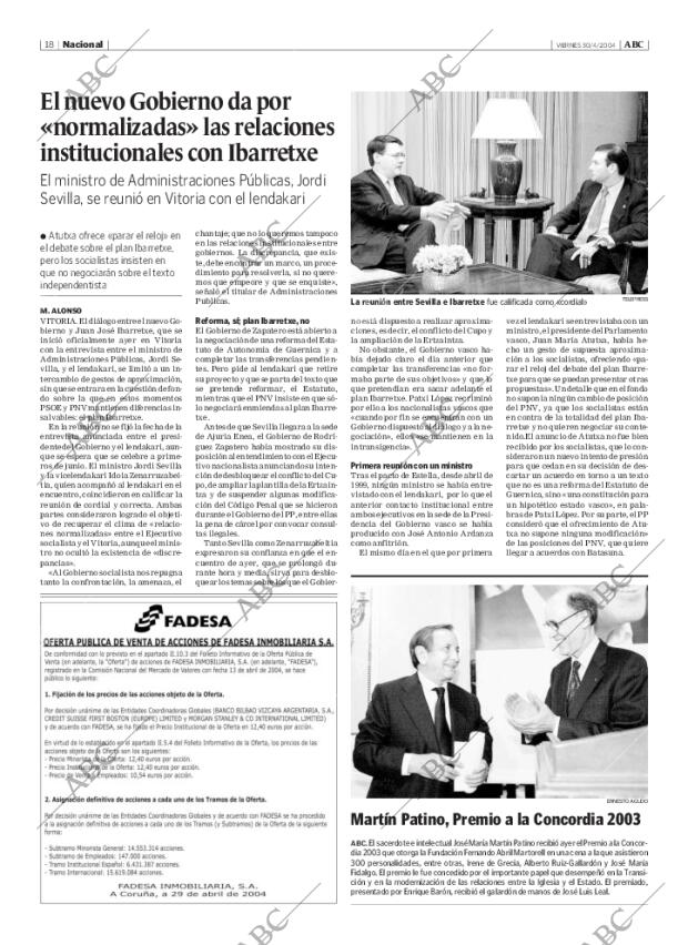 ABC MADRID 30-04-2004 página 18