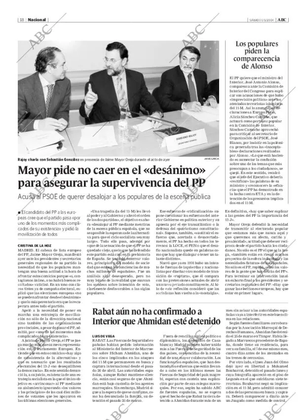 ABC MADRID 01-05-2004 página 18