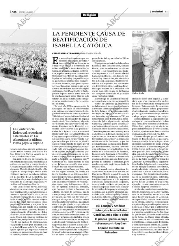 ABC MADRID 01-05-2004 página 61