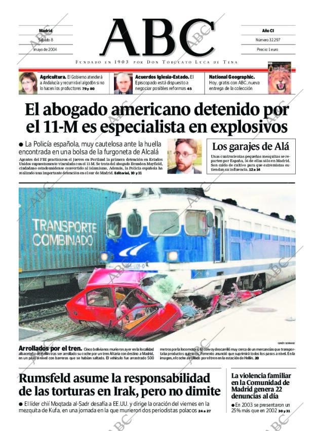 ABC MADRID 08-05-2004 página 1