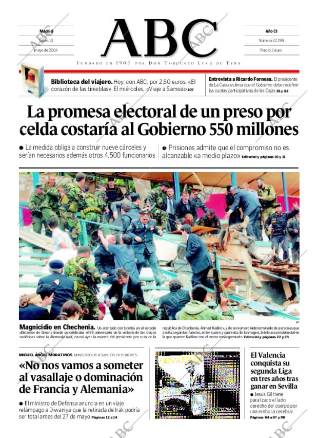 ABC MADRID 10-05-2004 página 1