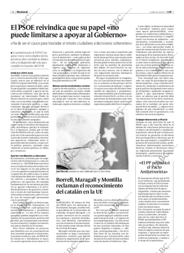 ABC MADRID 10-05-2004 página 16