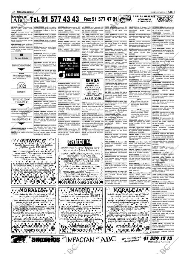 ABC MADRID 10-05-2004 página 72
