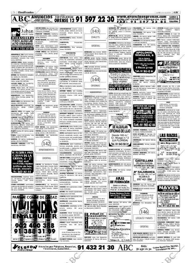 ABC MADRID 10-05-2004 página 74