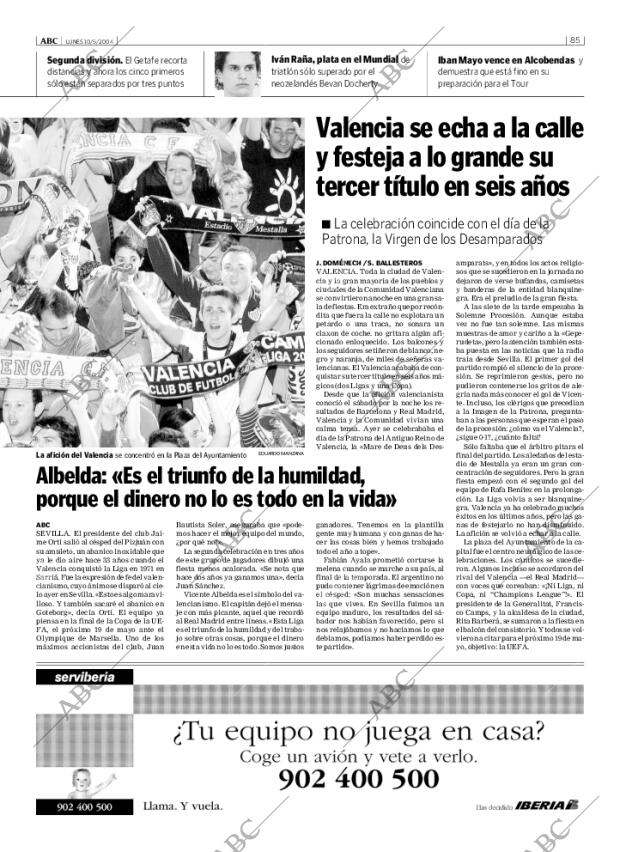 ABC MADRID 10-05-2004 página 85