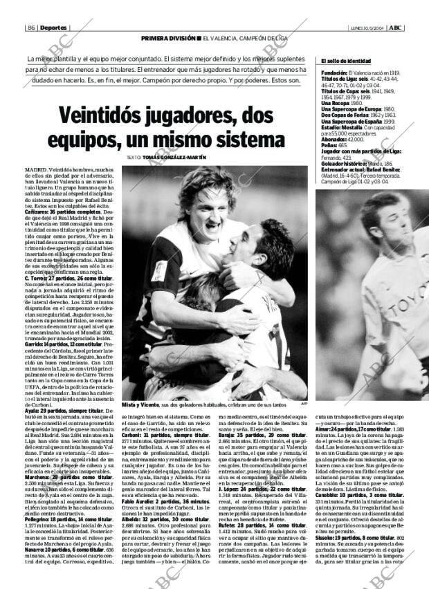 ABC MADRID 10-05-2004 página 86