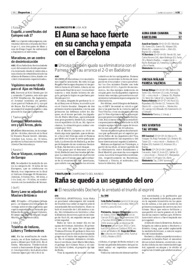 ABC MADRID 10-05-2004 página 96