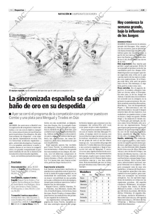 ABC MADRID 10-05-2004 página 98