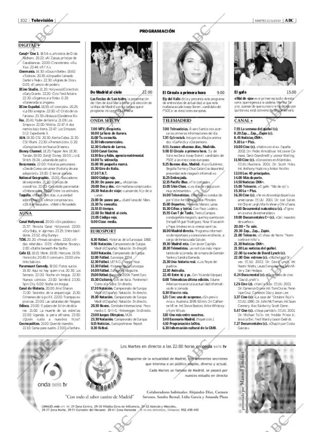 ABC MADRID 11-05-2004 página 102