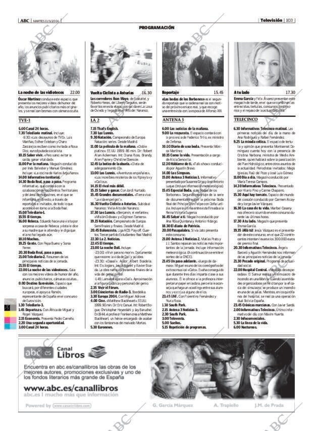 ABC MADRID 11-05-2004 página 103