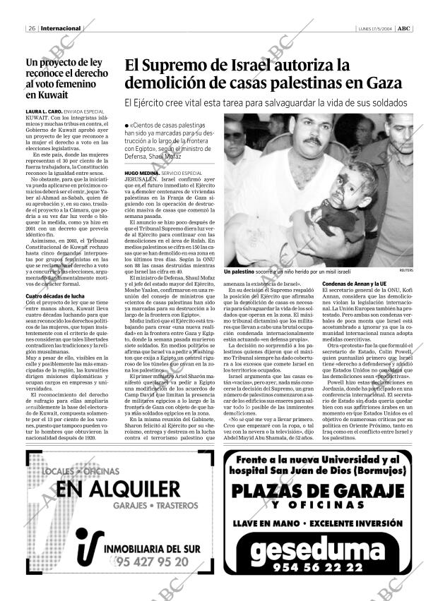 ABC SEVILLA 17-05-2004 página 26