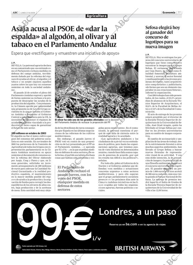 ABC SEVILLA 17-05-2004 página 77