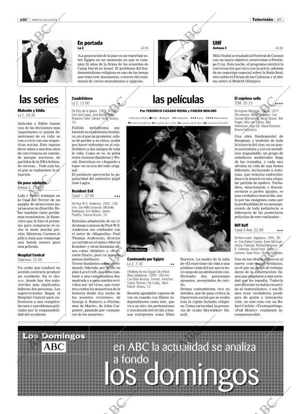 ABC SEVILLA 18-05-2004 página 85