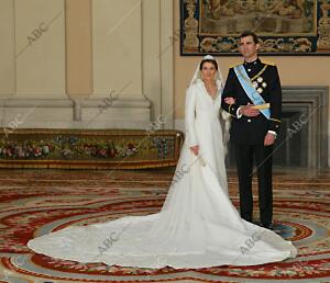 Foto oficial de los Príncipes de Asturias