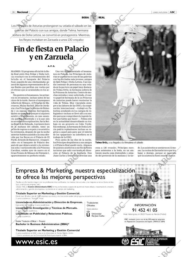 ABC MADRID 24-05-2004 página 16