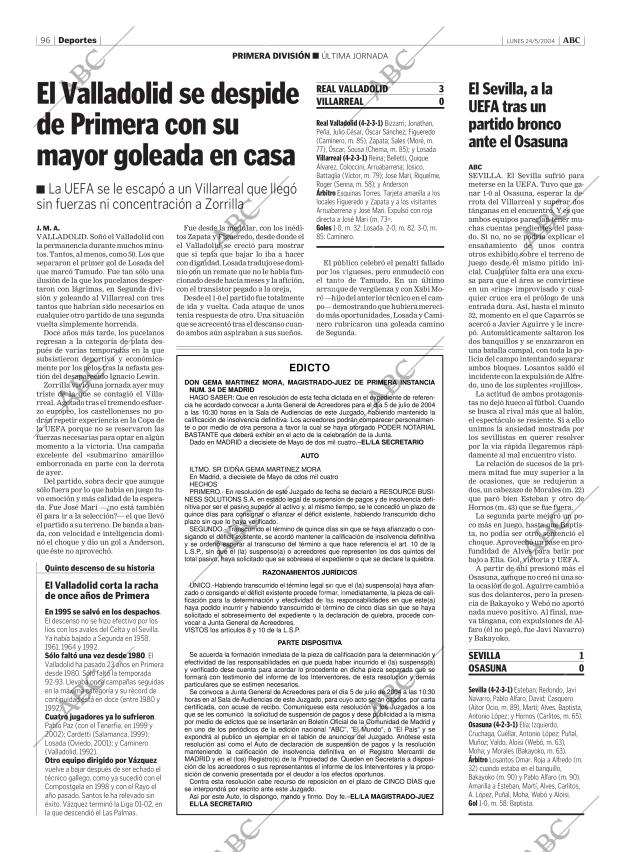ABC MADRID 24-05-2004 página 96