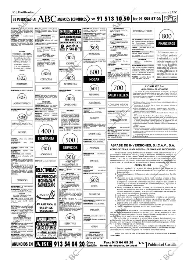 ABC MADRID 10-06-2004 página 90