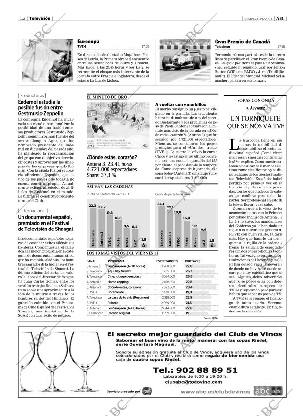 ABC MADRID 13-06-2004 página 112