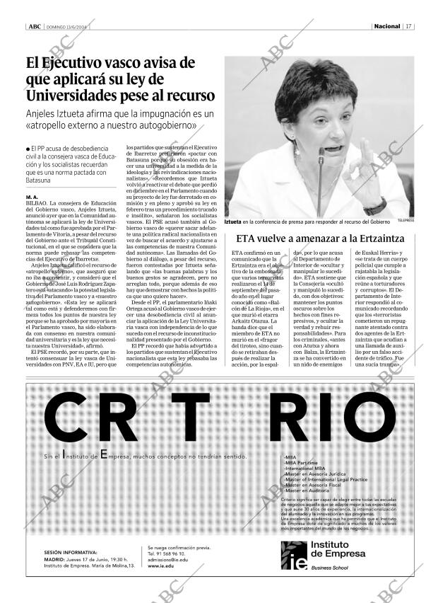 ABC MADRID 13-06-2004 página 17