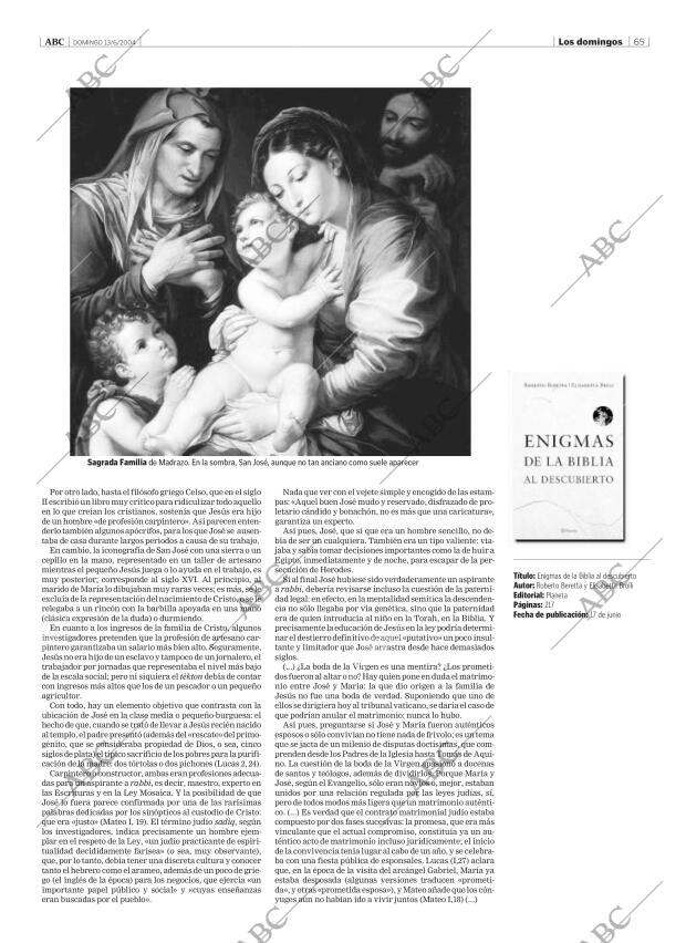 ABC MADRID 13-06-2004 página 65