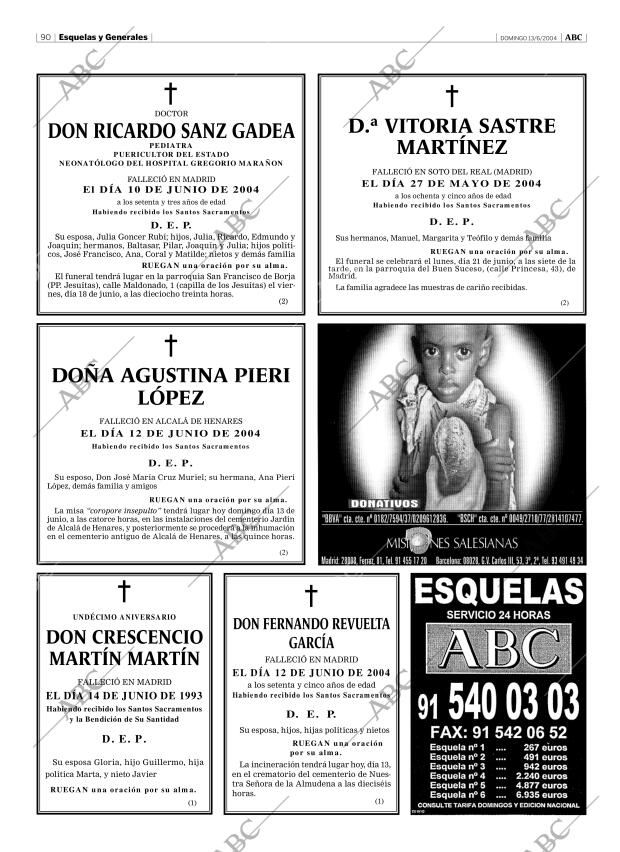 ABC MADRID 13-06-2004 página 90