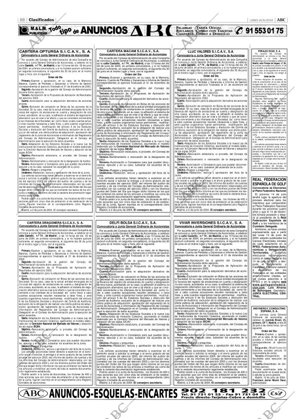 ABC MADRID 14-06-2004 página 88