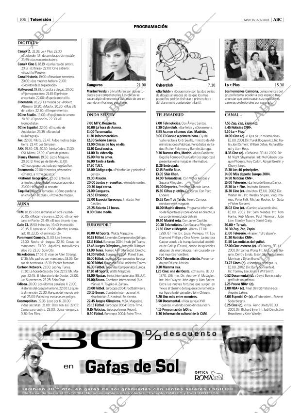 ABC MADRID 15-06-2004 página 106
