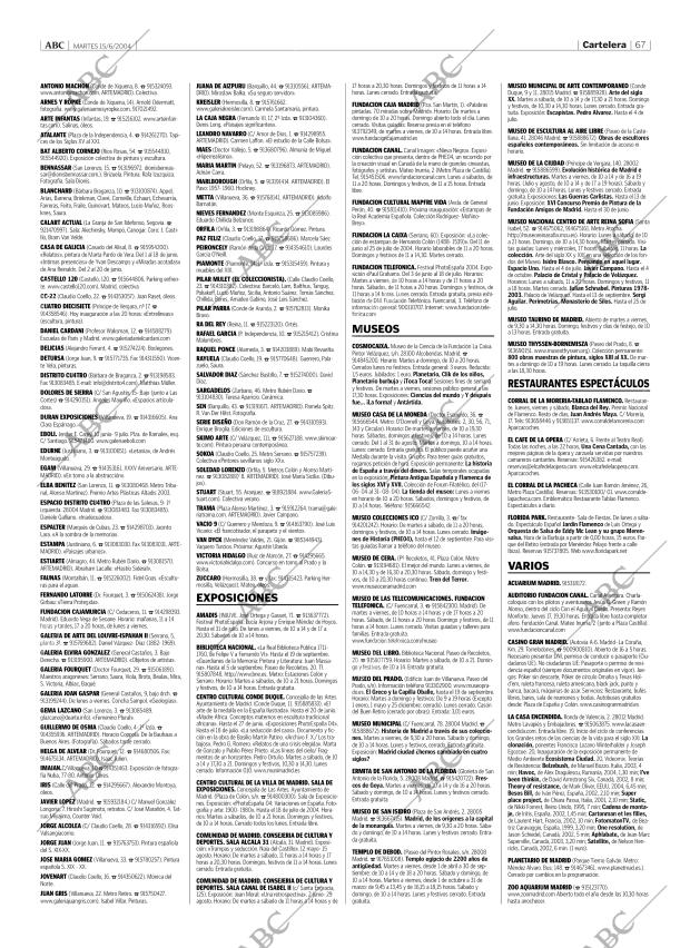 ABC MADRID 15-06-2004 página 67