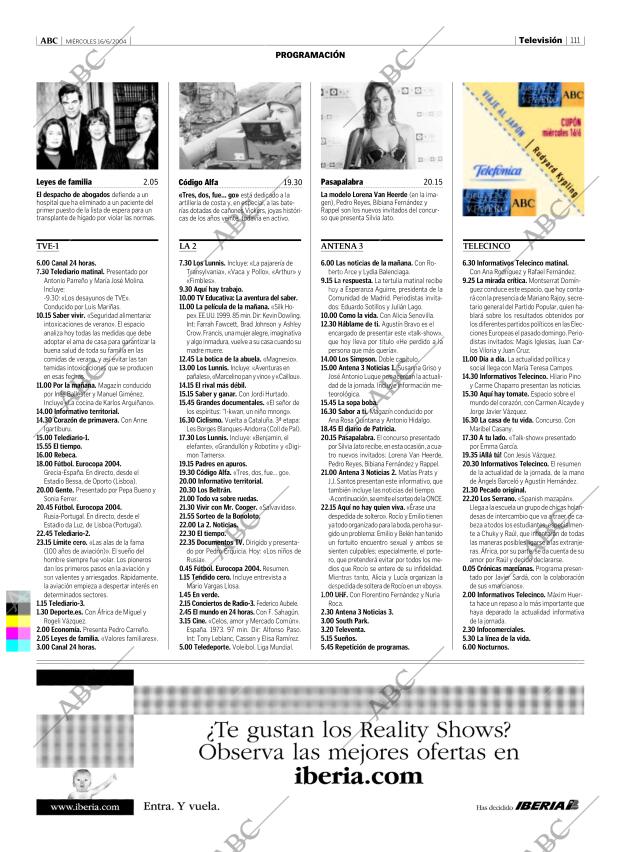 ABC MADRID 16-06-2004 página 111