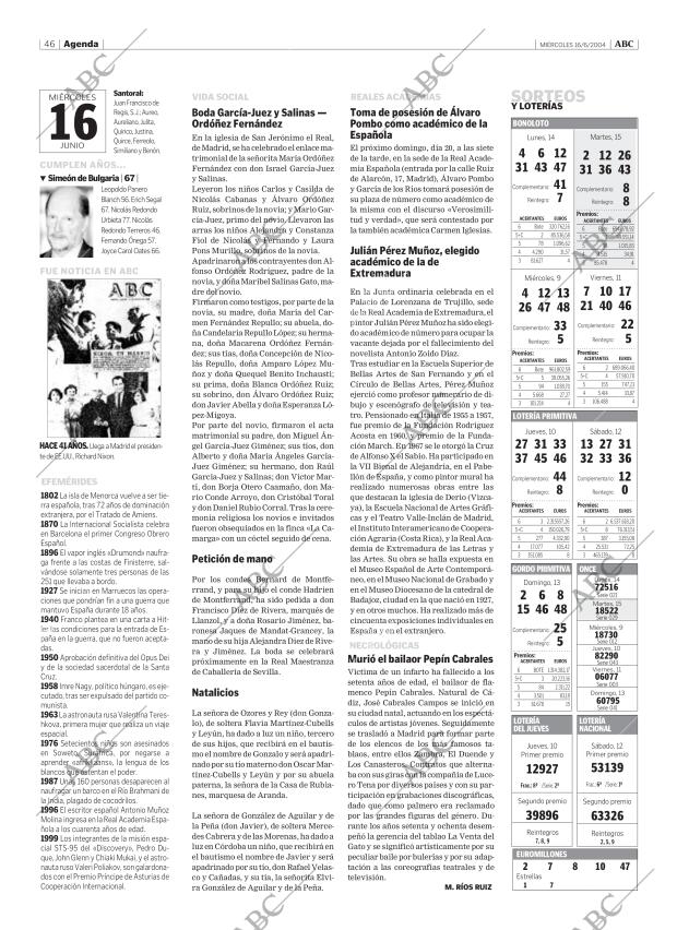 ABC MADRID 16-06-2004 página 46