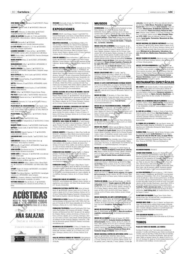 ABC MADRID 18-06-2004 página 80