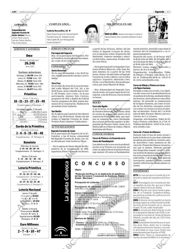 ABC SEVILLA 18-06-2004 página 43