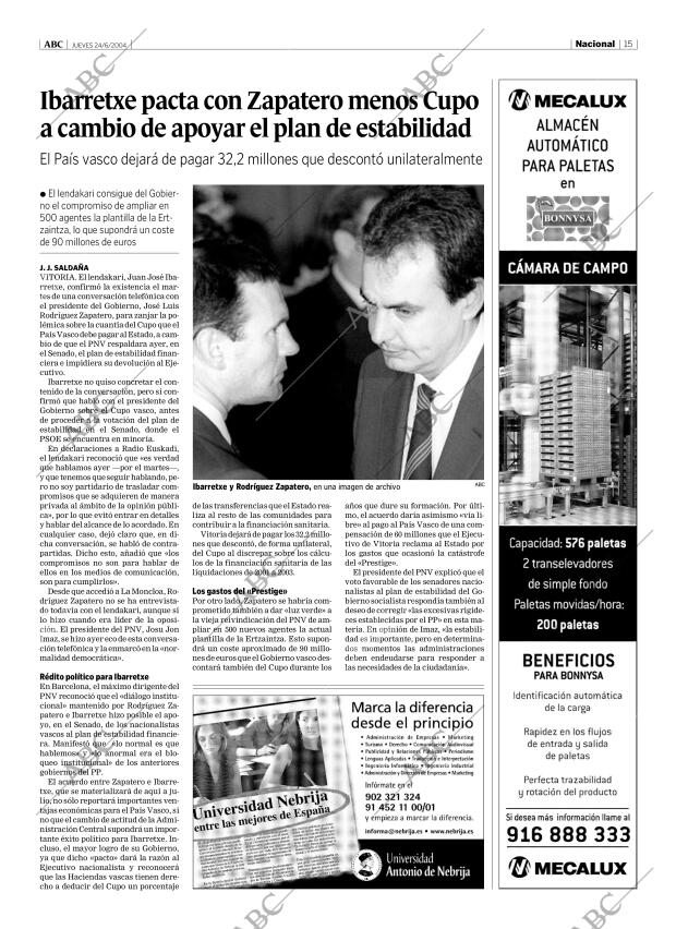 ABC MADRID 24-06-2004 página 15