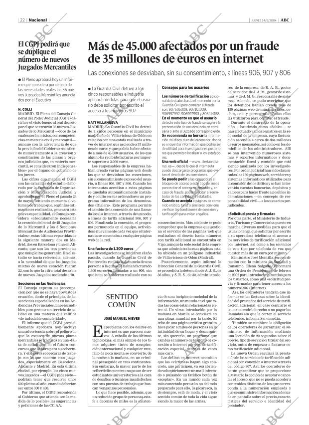 ABC MADRID 24-06-2004 página 22