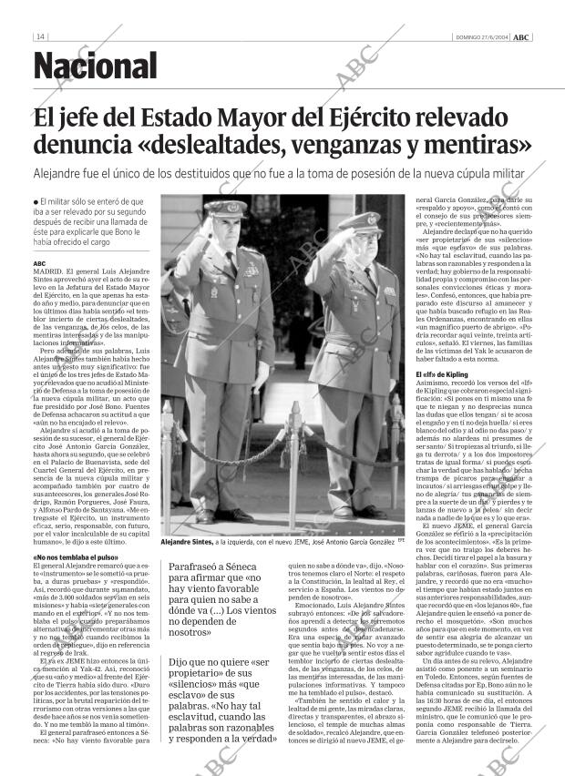 ABC MADRID 27-06-2004 página 14