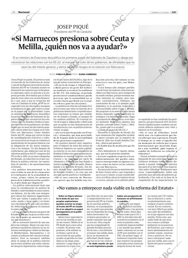 ABC MADRID 27-06-2004 página 20
