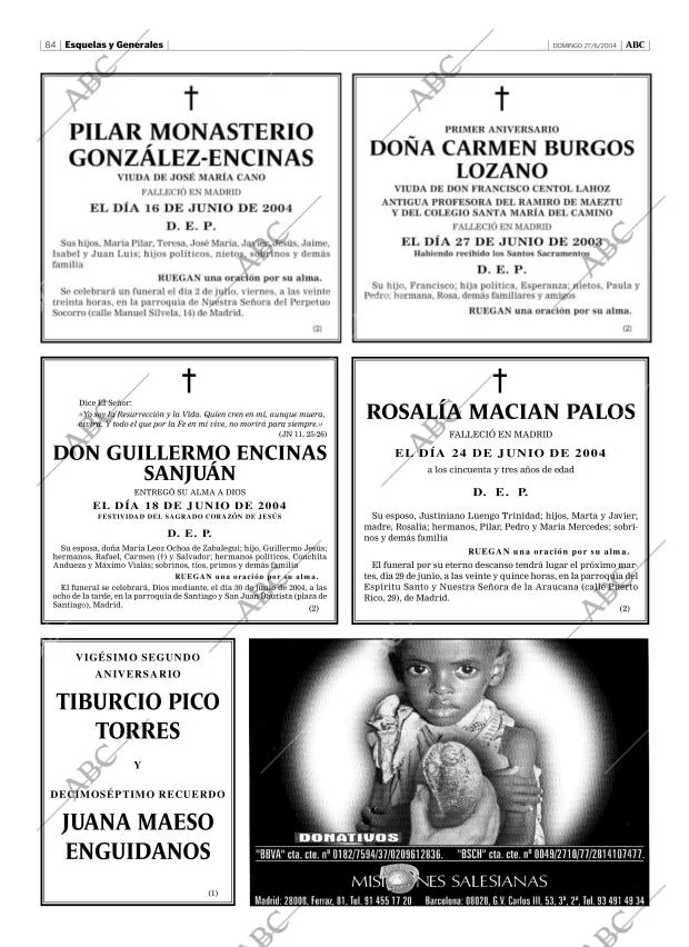 ABC MADRID 27-06-2004 página 84