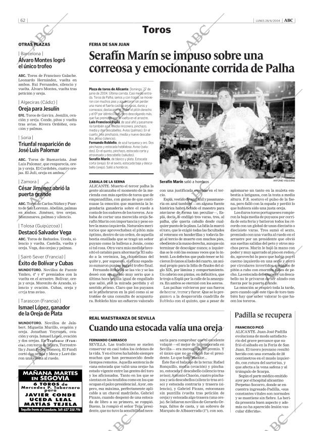 ABC MADRID 28-06-2004 página 62