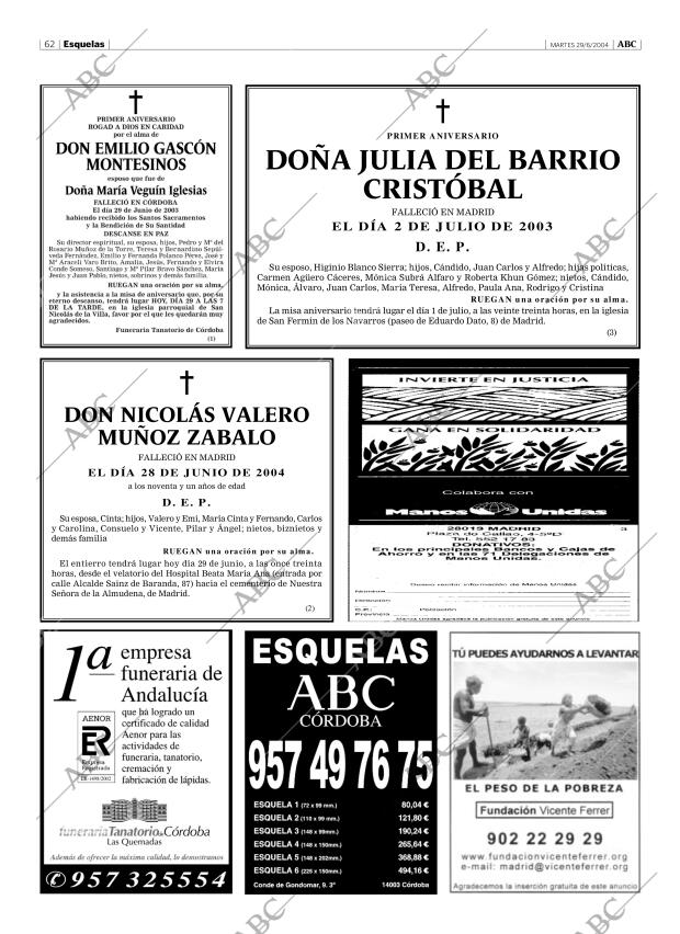 ABC CORDOBA 29-06-2004 página 62