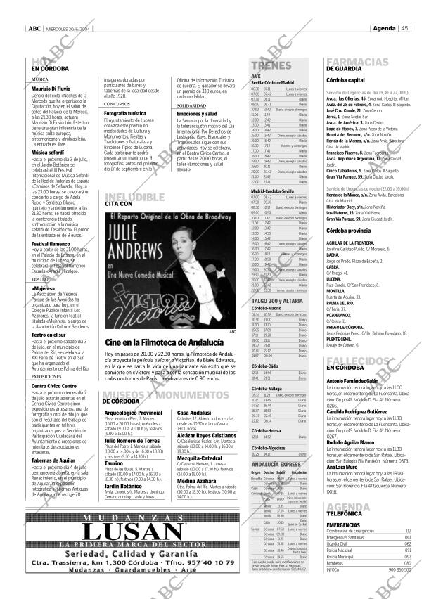 ABC CORDOBA 30-06-2004 página 45