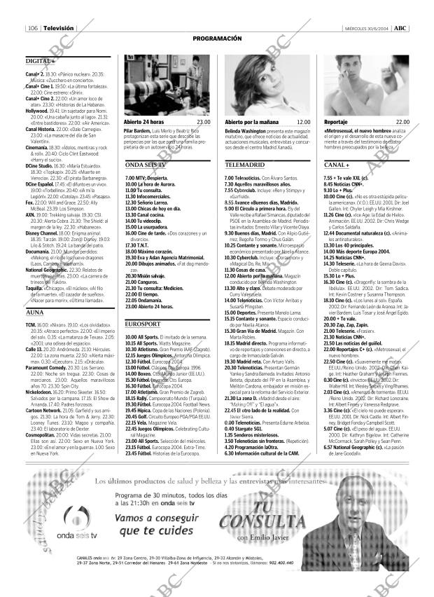 ABC MADRID 30-06-2004 página 106