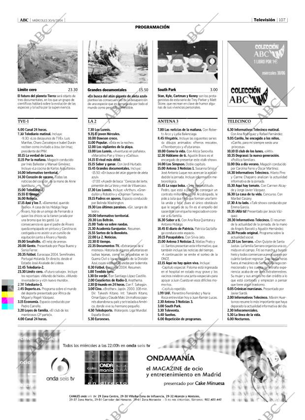 ABC MADRID 30-06-2004 página 107