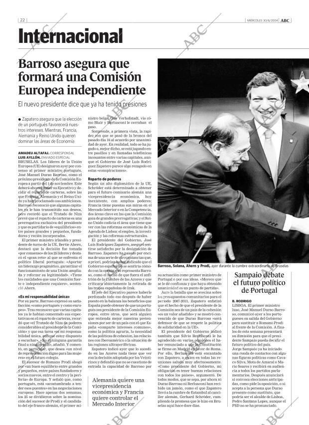 ABC MADRID 30-06-2004 página 22