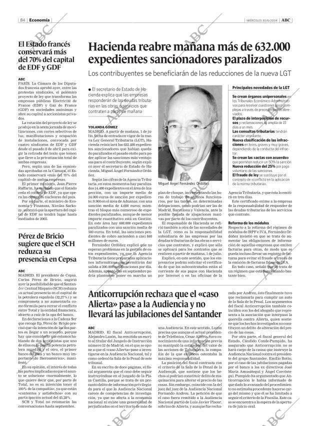 ABC MADRID 30-06-2004 página 84