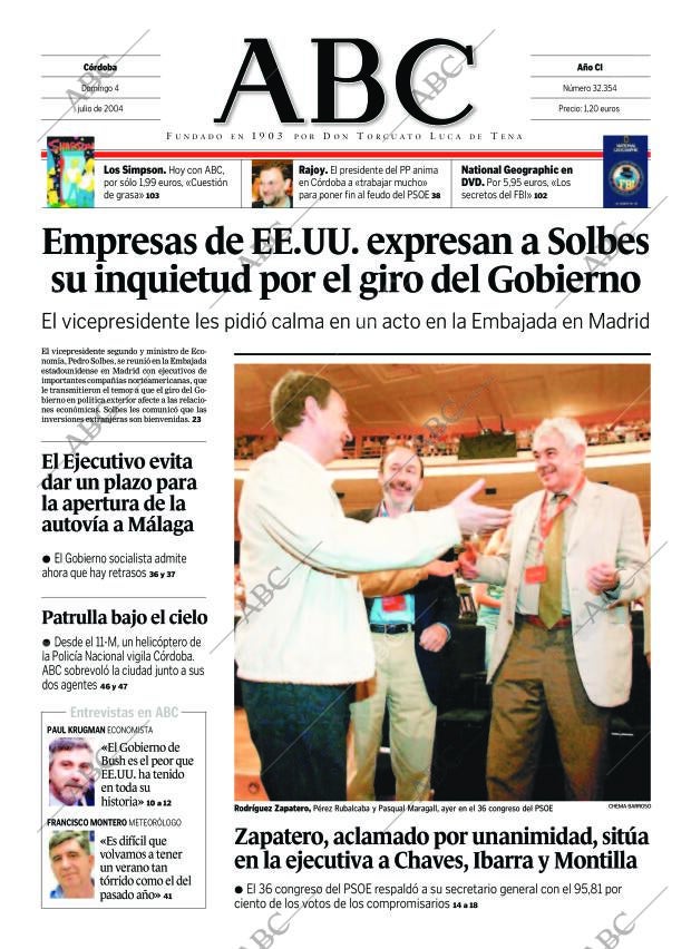 ABC CORDOBA 04-07-2004 página 1