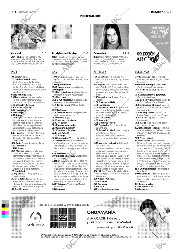 ABC MADRID 07-07-2004 página 107