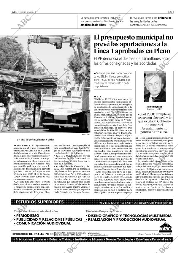 ABC SEVILLA 09-07-2004 página 27