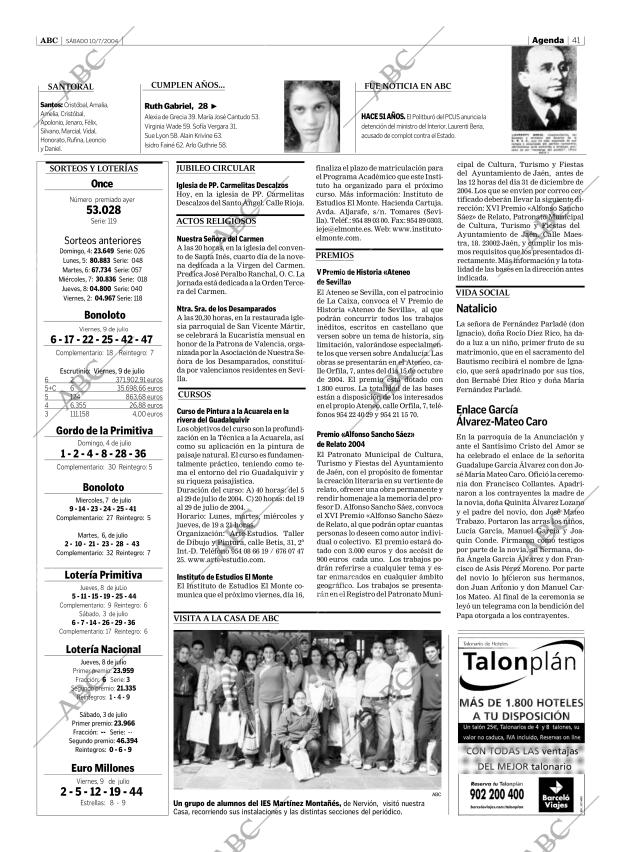 ABC SEVILLA 10-07-2004 página 41